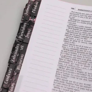 Abas Adesivas para Bíblia | Jornada com Deus Através das Escrituras | Círculo Floral