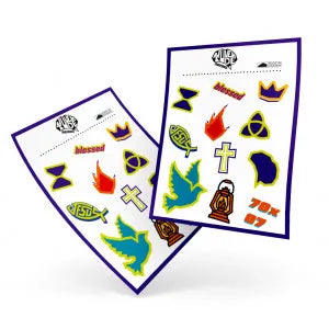 Cartela de Adesivos - Juventude Transformada