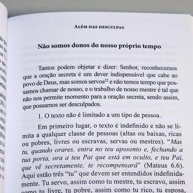 Além das Desculpas | Thomas Brooks