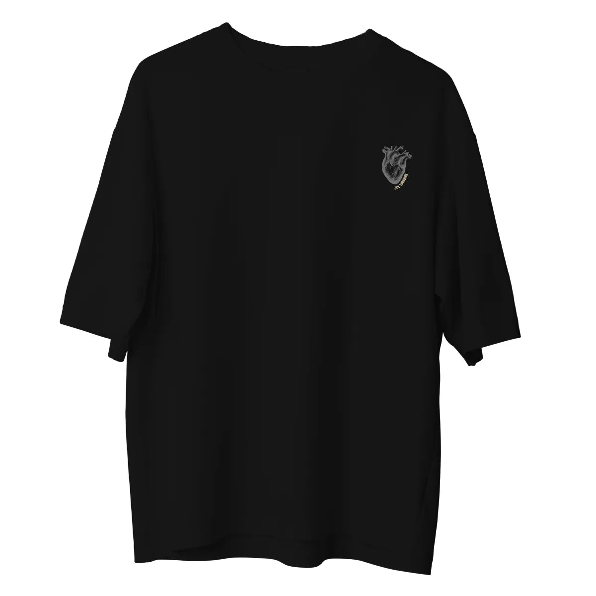 Camiseta Cristã Oversized - Vivo pela fé | Preta
