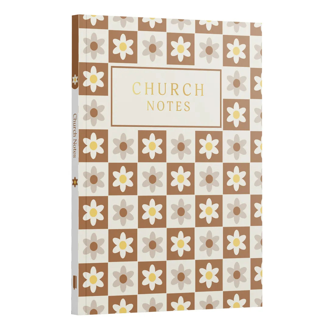 Church Notes - Marrom Quadriculada