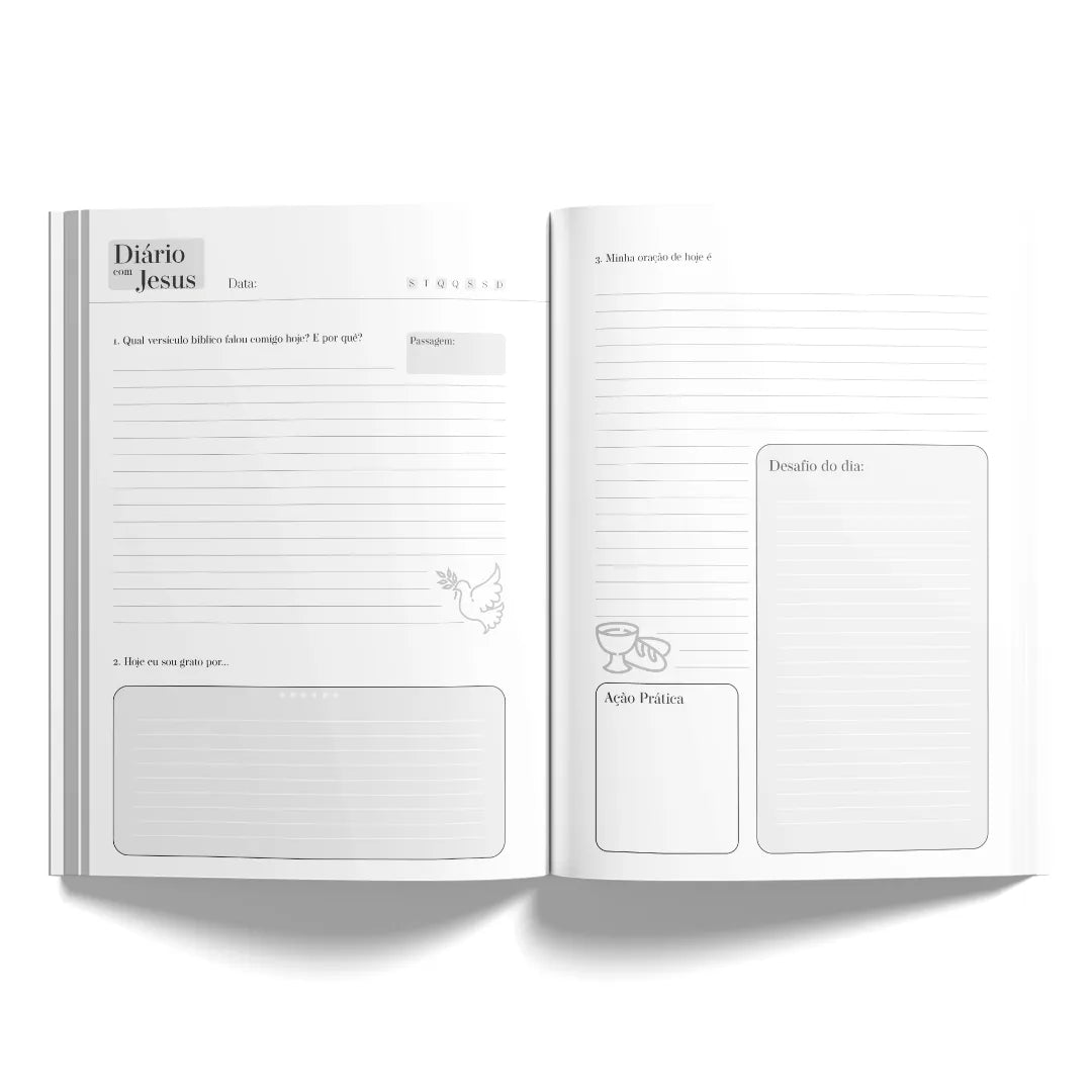 Diário com Jesus | Ornamento Clássico