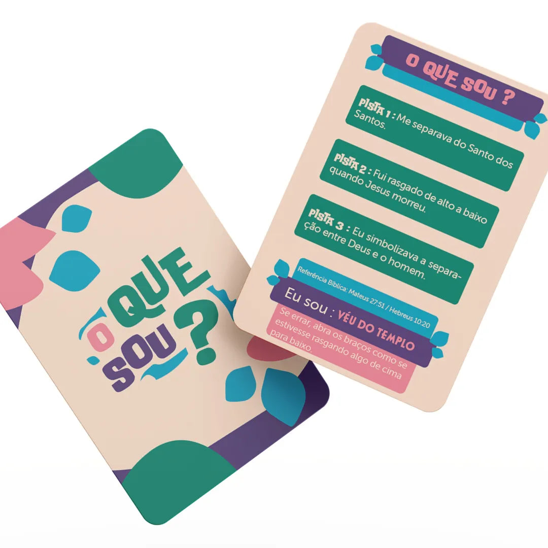 Jogo Bíblico de Cartas | O Que Sou - Penkal