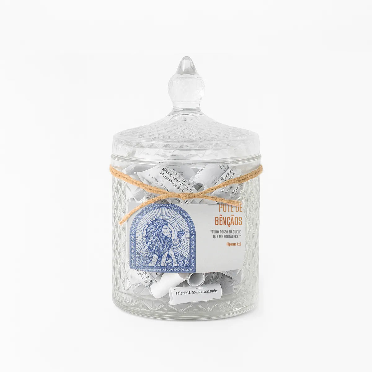 Pote de bençãos - Leão Hebraico | Escolha seu versículo