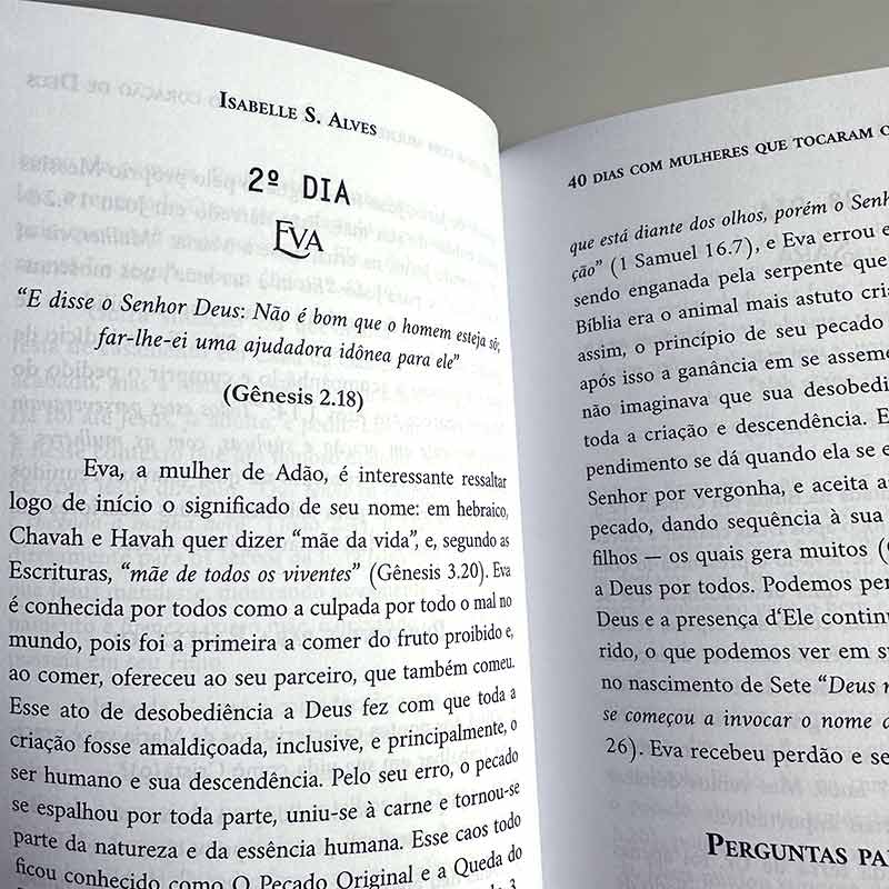 40 Dias com Mulheres que Tocaram o Coração de Deus | Isabelle S. Alves