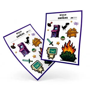 Cartela de Adesivos - Bíblia Para Gamers
