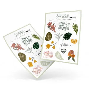 Cartela de Adesivos - Jornada de encorajamento