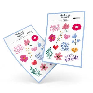 Cartela de Adesivos - Mulheres Improváveis