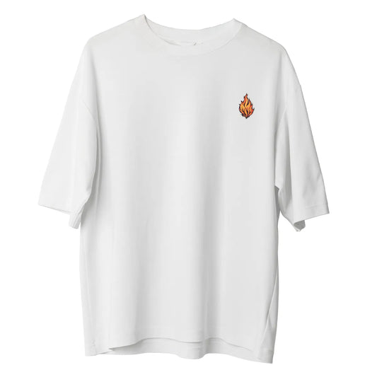 Camiseta Cristã Oversized - E todos foram cheios | Branca