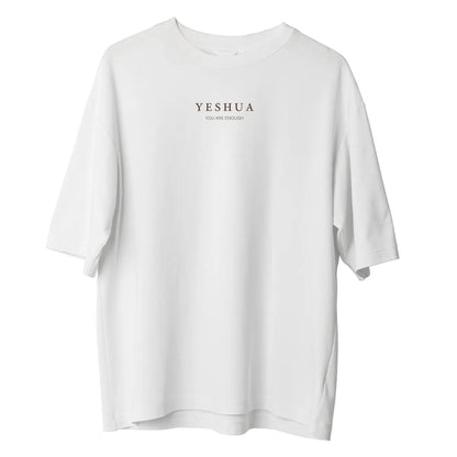 Camiseta Cristã Oversized - É tudo sobre ele | Branca