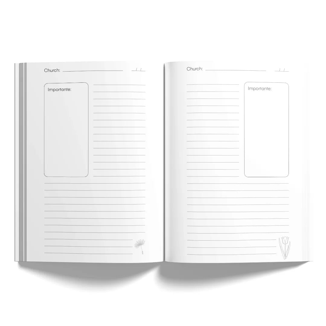 Church Notes - Marrom Quadriculada