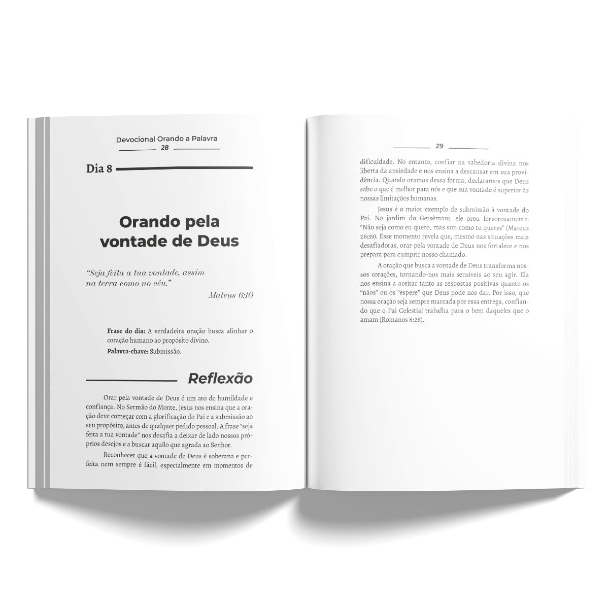 Devocional Orando a Palavra - O poder da oração alinhado à Palavra de Deus