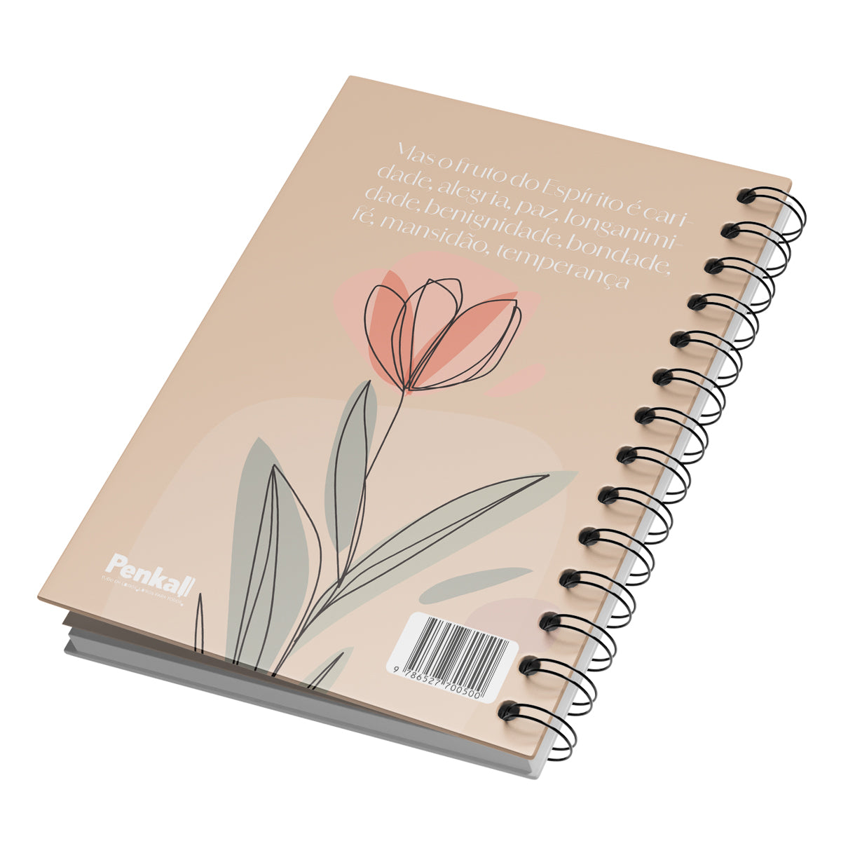 Diário de Oração - Flor Aquarela Bege