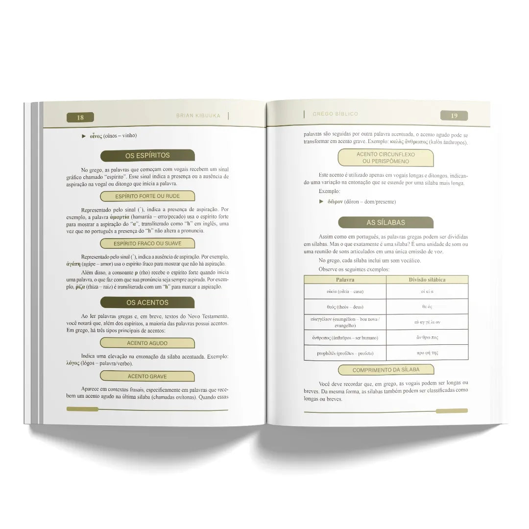 Grego Bíblico: Noções Gramaticais para leitura, exegese & aplicação | Brian Kibuuka