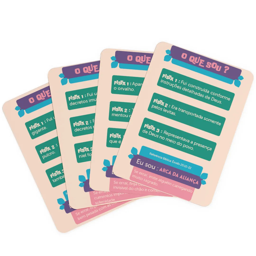 Jogo Bíblico de Cartas | O Que Sou - Penkal